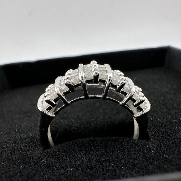 Elegant Channel Set 1 carat Natural Diamond Anniversary Ring Size 7 - Picture 14 of 16